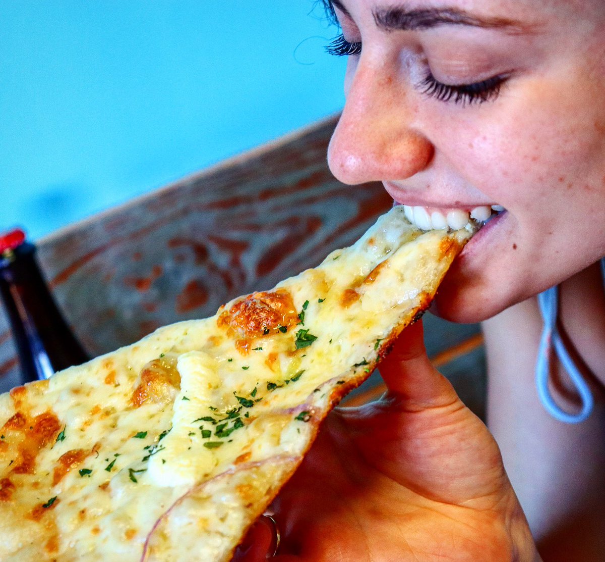 nolapizzaco's tweet photo. That feeling of pure happiness when you take your first bite doesn’t really ever go away! 

Slinging NY slices til 9pm today. https://t.co/jzCRj2YZNs