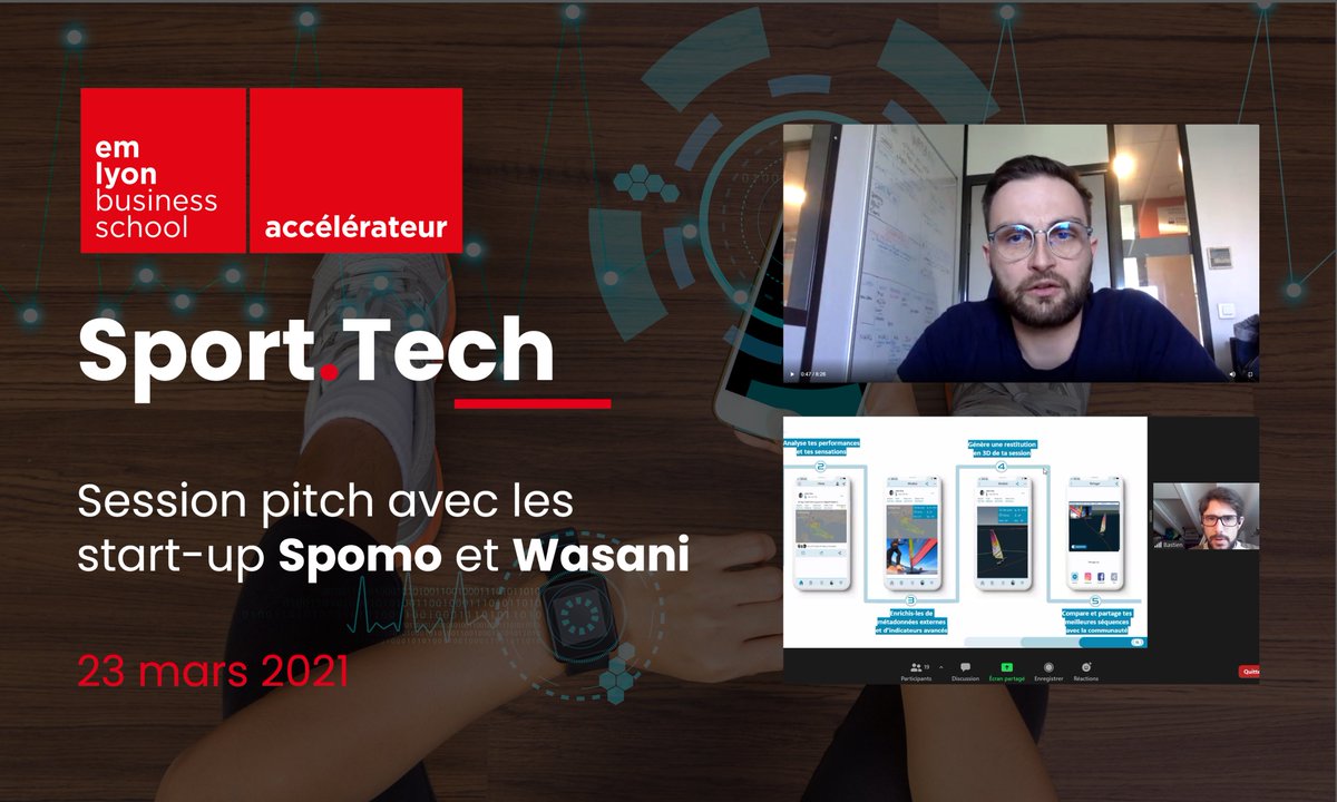 EL_venturelabs's tweet photo. #SportTech | Ce matin les #startups @Wasani_app et @SpomoFr ont pitché devant des collaborateur.trice.s et participant.e.s @EMLYON 🎙️

🚀Une rencontre organisée pour rapprocher un peu plus les entrepreneurs des différents publics de l'Ecole !

Un grand bravo et merci à tous👏 https://t.co/lxVsIOOt4s