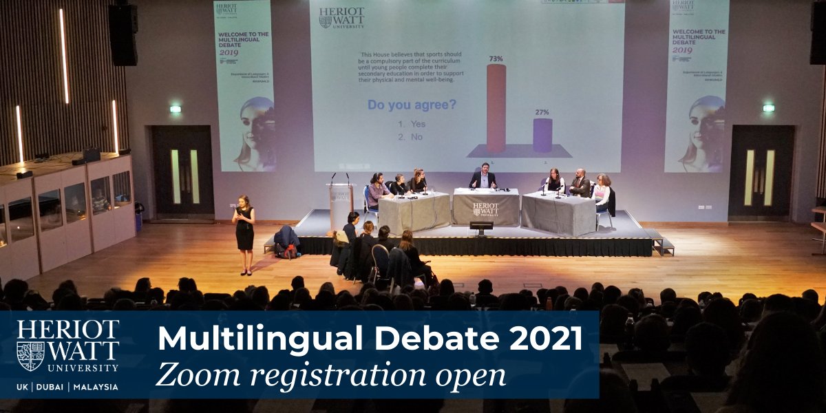 heriotwatt_soss's tweet image. Has the pandemic allowed us to refocus on wellbeing?

The Multilingual Debate goes virtual tomorrow at 10am. The question will be debated in multiple languages and undergraduate language students will interpret it live. 
#HWUMLD 

More info &amp;amp; registration: hw.ac.uk/uk/schools/soc…