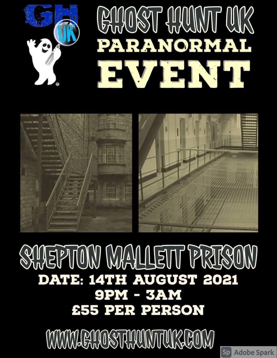 Ghosthuntuk1's tweet photo. @Ghosthuntuk1 have some awesome events coming up, one of which is Shepton Mallet Prison. A forbidding venue which has so much recorded paranormal activity #haunted #prison #ghost #paranormalinvestigation https://t.co/WzktqDCYwB https://t.co/WB6GYjQjXB
