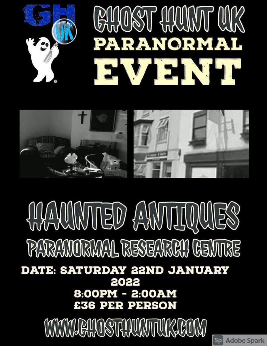 Ghosthuntuk1's tweet photo. @Ghosthuntuk1 are excited about going to #hauntedantiques #paranormalinvestigation and we would love for you to join us if you’re brave enough! #explore #haunted #ghost https://t.co/WzktqDCYwB https://t.co/H3lsGfBOri