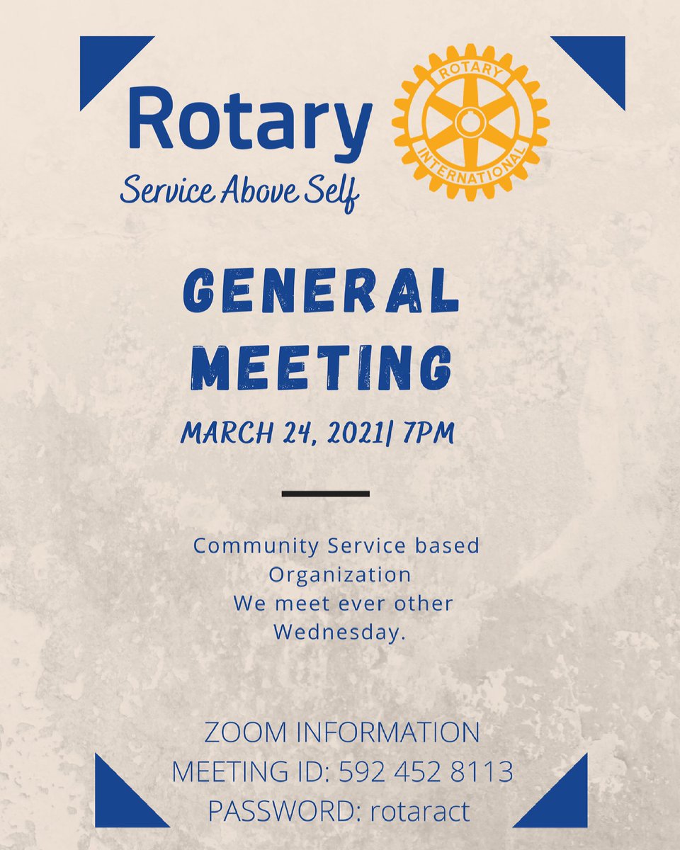 OU_Rotaract's tweet image. The big event is almost here!!! Join us for our bi-weekly meeting and learn about community service opportunities in Rotaract #Rotary #OU