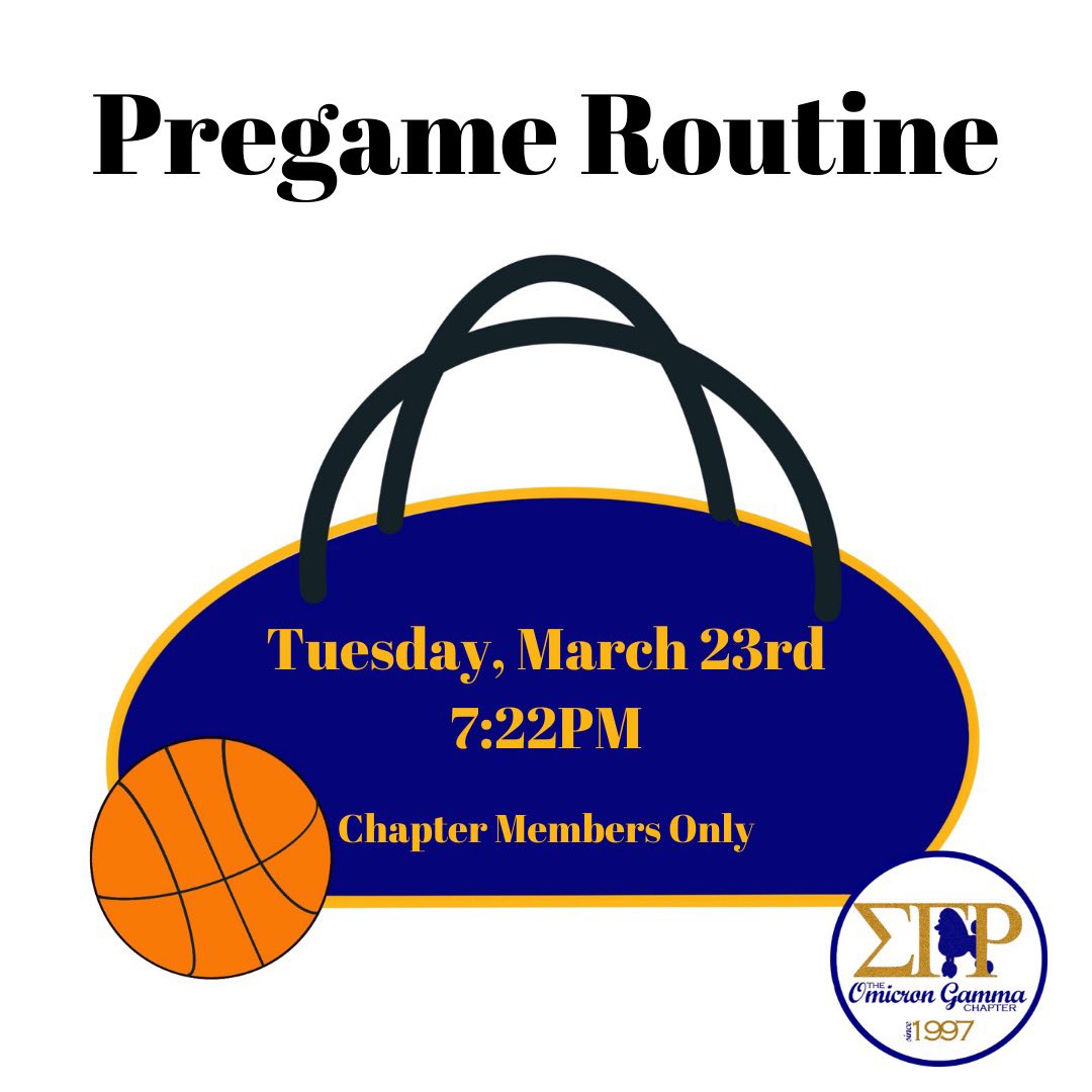 og_sgrho's tweet photo. Is it halftime already? Tonight , we’re getting our ‘Pregame Routine’ on with face masks, movies, and self-care time with our sisters! This is a members only event, so we’ll see you all in the next quarter!

#sgrho1922💙💛🐩 #OGTaughtYou https://t.co/ggmZcAliyx