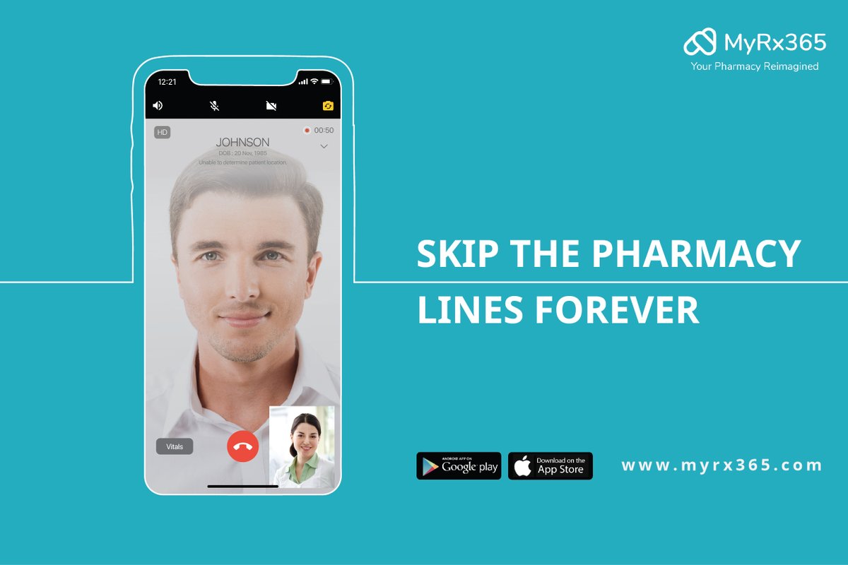 Use MyRx365 to manage all your prescriptions, request refills and have them delivered right to your doorstep - all from the convenience of your smartphone. Get easy access to quality care.

Visit us: myrx365.io

#Digitalhealth #Covid #Medical #Myrx365 #Prescription