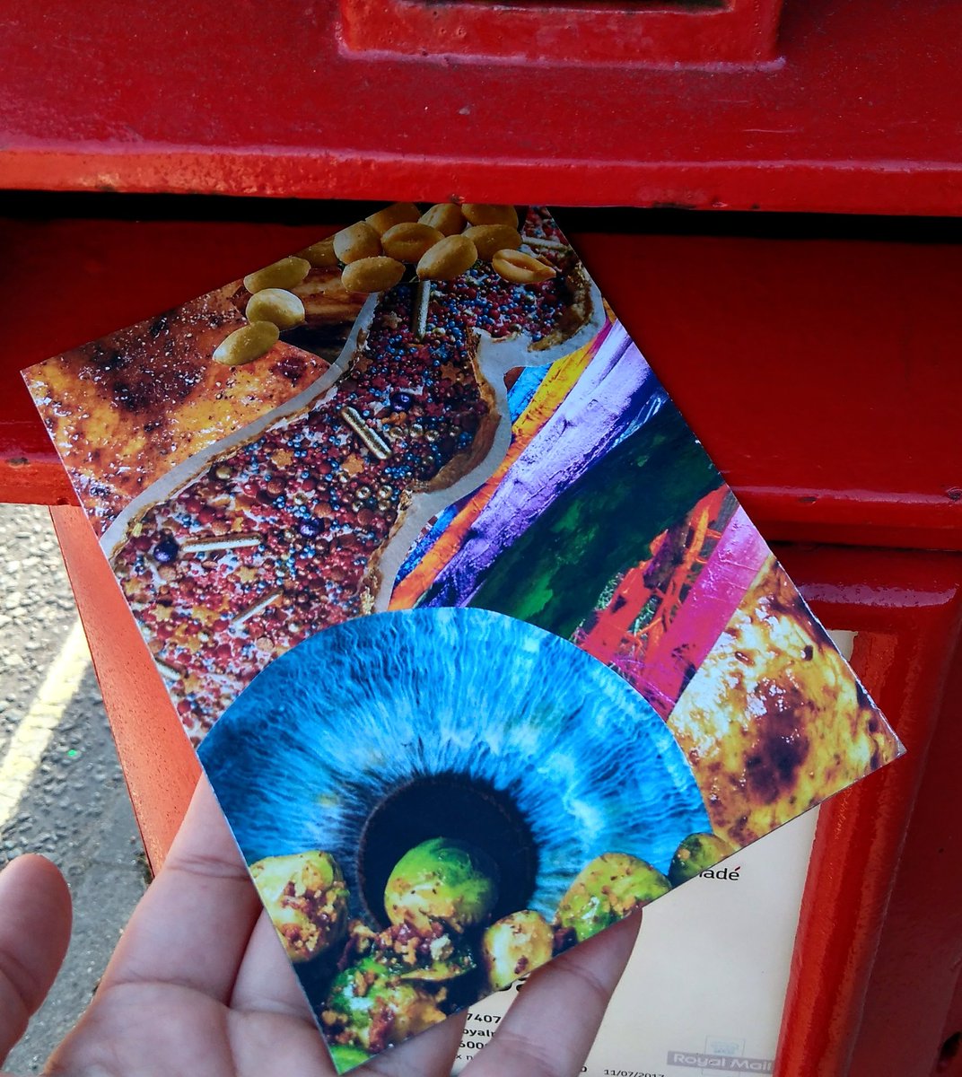 LesiaTkacz's tweet photo. Made a collage postcard for @LindaSusanParr2's project #postcardsforperec. Looking forward to seeing all of them together one day! https://t.co/RSfNLD1ZHZ