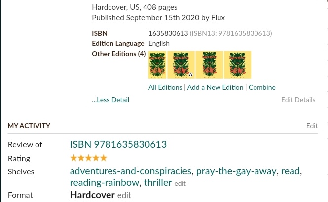 lacyduckie's tweet photo. @TheAdamSass @fluxbooks @PSLiterary Review is too long for a screenshot but here's the @goodreads link:
https://t.co/086antoiMO
I also reviewed #SurrenderYourSons on bookstagram and amazon. If needed, and will count for an extra entry, I can screenshot/show proof of those. 😉💕 https://t.co/evOvHhRafE