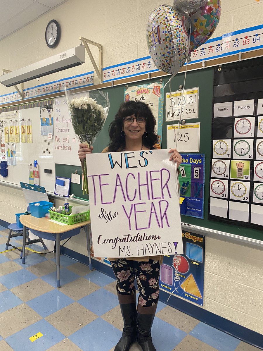 Congratulations to Ms. Roseann Haynes, our ⁦@WoodholmeES⁩ Teacher of the Year!!! You are an AMAZING asset to our school family. Our children and their families are so lucky to have you! 🥰🥰 ⁦@JulieMcDivitt⁩ ⁦@c1shaw⁩ ⁦