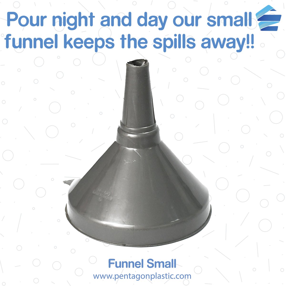 PentagonPlastic's tweet photo. Pour night and day, our small funnel keeps the spills away!!
.
.
.
.
.
.
#pentagonplastic #funnel #plasticfunnel #kitchenrack #colander #plasticcolander #plastictrolley #plasticrack #plasticdrawer #cabinet #plasticware #housewares #kitchenware #rigidpackaging #plasticcontainer https://t.co/aqLy3T3lrn