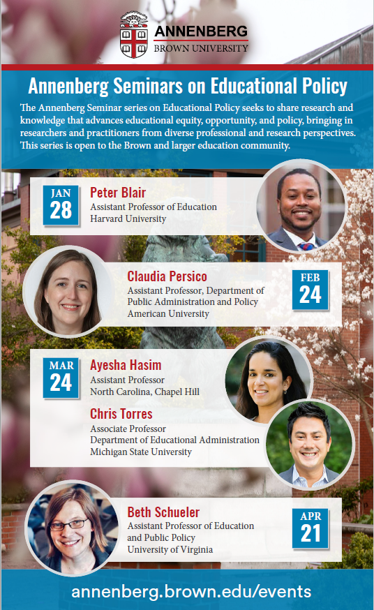Monica Lee (@monicaglee) on Twitter photo so at <a href="/AnnenbergInst/">Annenberg Institute at Brown</a> the postdocs have taken it upon themselves to organize a fantastic speaker series for the spring semester.
you may not know this but EVERYONE is welcome to listen in! we've still got two great sessions left in the lineup: so at <a href="/AnnenbergInst/">Annenberg Institute at Brown</a> the postdocs have taken it upon themselves to organize a fantastic speaker series for the spring semester.
you may not know this but EVERYONE is welcome to listen in! we've still got two great sessions left in the lineup: