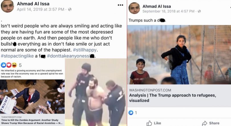 Austin_Network's tweet photo. Boulder terrorist Ahmad Al-Issa is just your standard Trump and America hater.  Hopefully the news really goes through his social media posts thoroughly as more details arise from this act of terrorism from this Syrian refugee.  Strange but @Reddit is not covering this at all. https://t.co/KlZ558BC1V