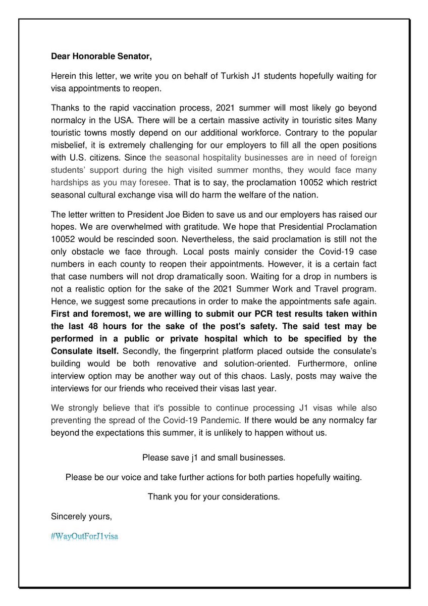 baranyan1k's tweet photo. #WayOutForJ1Visas Please save J1 and small businessess @USEmbassyTurkey @ABDIstanbul  @SenatorEnzi @SenCapito @Sen_JoeManchin @SenatorBaldwin @SenRonJohnson @SenatorCantwell @PattyMurray @MarkWarner @SenatorLeahy @SenSanders @SenatorRomney @SenMikeLee https://t.co/wYE3YporHz