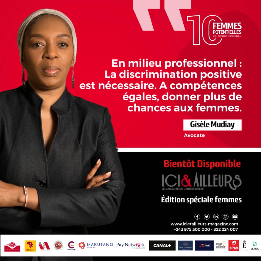 RDCJobDays's tweet photo. #Femmes_Potentielles
#2ème_Édition
Avocate et Entrepreneure sociale, Gisèle Mudiay est une des femmes potentielles de la nouvelle édition du Magazine Ici et Ailleurs ! 
Découvrez son parcours et ses sources de motivation dans le prochain numéro, Bientôt Disponible. 
@T_Mudiay https://t.co/4MJBG8naKG