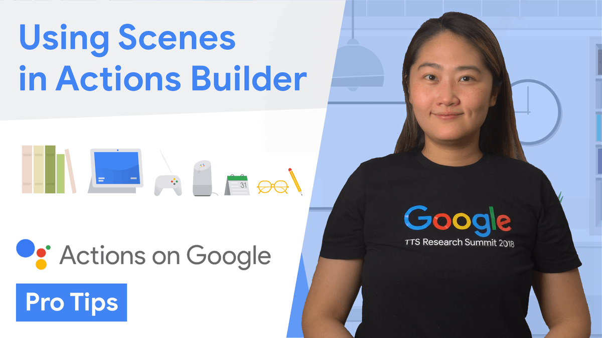 assistantdevs's tweet photo. 🤔 Migrating a @Dialogflow project to Actions Builder?
🌟 You're in luck! 🌟
In this episode of #AoGProTips, you’ll learn what scenes are, and when to use them for context management with @MandyChanNYC.
Watch → https://t.co/1CWj7mwK4v https://t.co/0KFEDU9QS1