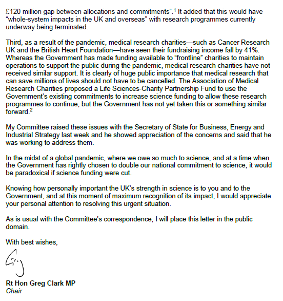 Science, Innovation and Technology Committee (@commonssitc) on Twitter photo We've written to <a href="/10DowningStreet/">UK Prime Minister</a> about cuts and potential reductions to science funding, concerning Horizon Europe, Official Development Assistance, and medical research charities.
Read our letter below or here: committees.parliament.uk/publications/5… We've written to <a href="/10DowningStreet/">UK Prime Minister</a> about cuts and potential reductions to science funding, concerning Horizon Europe, Official Development Assistance, and medical research charities.
Read our letter below or here: committees.parliament.uk/publications/5…