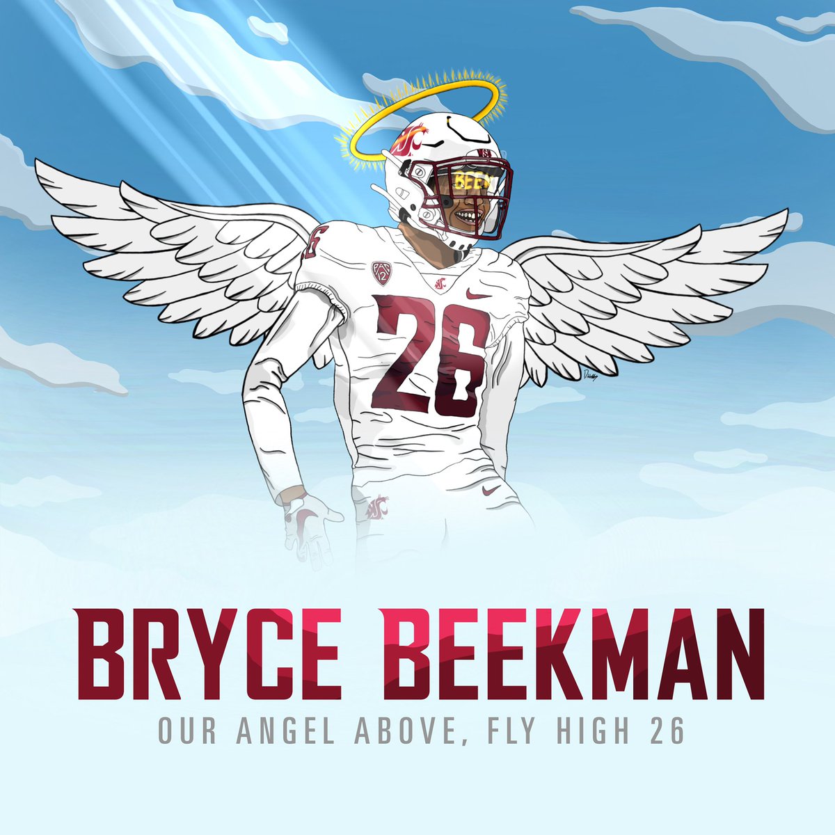 Dhobbs92's tweet photo. Still flying high and watching over us. #LLBB #FlyHigh26 https://t.co/BPbI1lwSLL