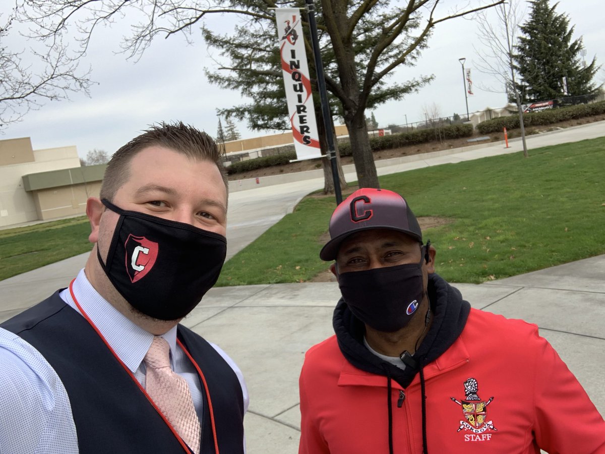 hydenjd's tweet photo. Grateful to finally welcome back our students to campus! Shout out to our amazing, hard working staff for all the preparation. #Onward https://t.co/YKopWfN38J