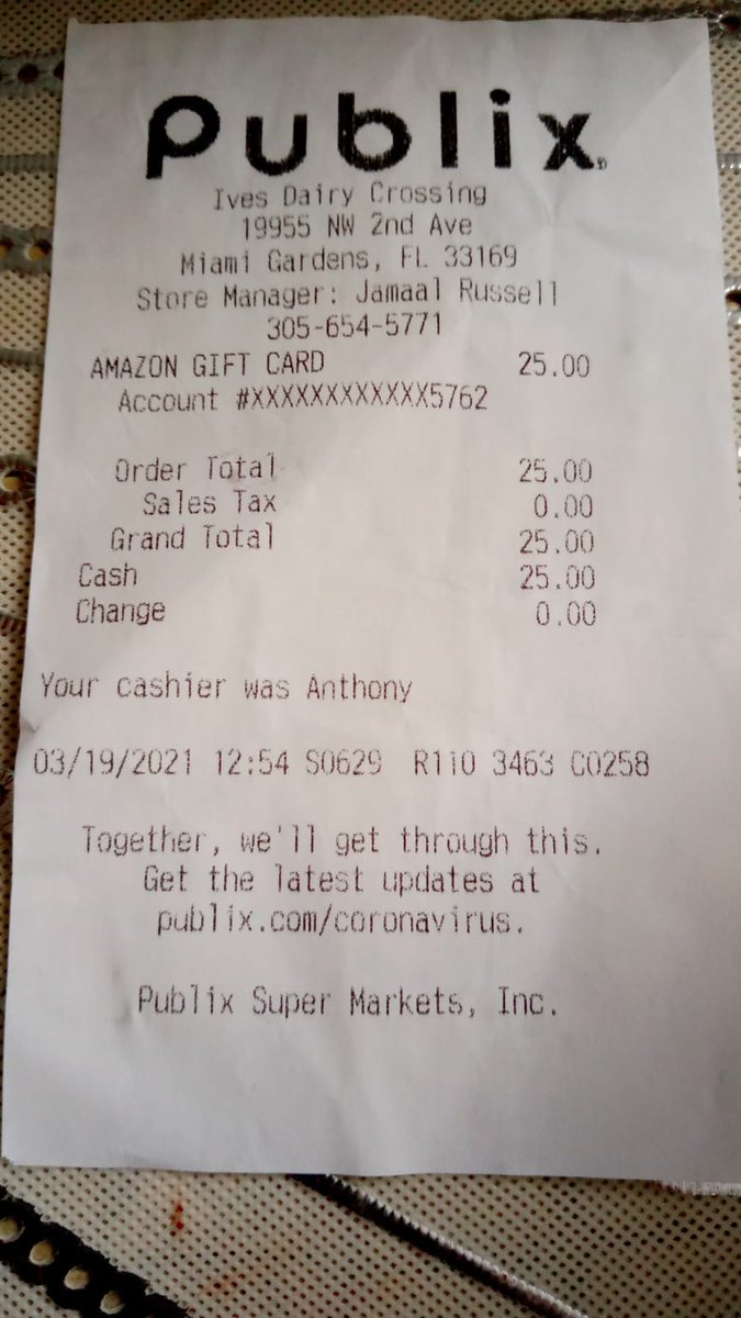 RuthFrancois26's tweet photo. Before buying an amazing gift card, please think twice. You may be able to redeem it but not able to use it. Thank you @amazon! https://t.co/qQpTEgTYiF
