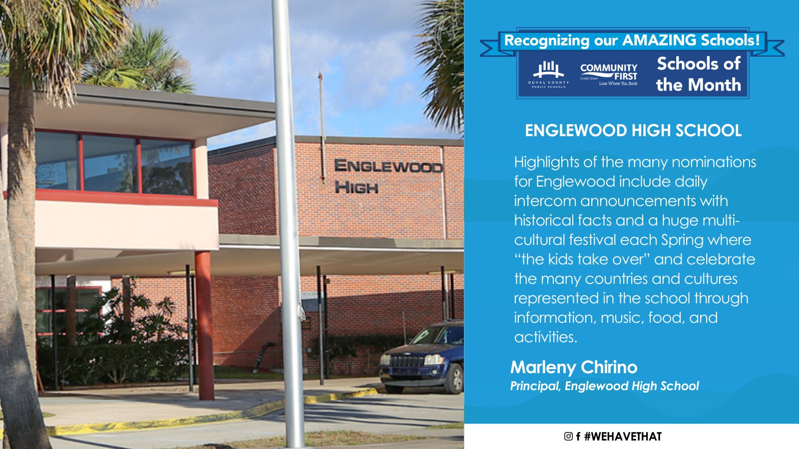 DCPS on Twitter "Congratulations Englewood High School, one of four