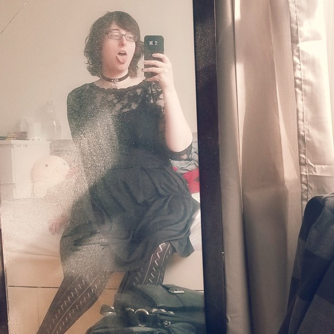 Someday I'm gonna learn how to take selfies without constantly sticking my tongue out, but not today<a href="/tag/dress"class="tags"><span>#dress</span></a><a href="/tag/hashtag"class="tags"><span>#hashtag</span></a><a href="/tag/trans"class="tags"><span>#trans</span></a><a href="/tag/transgirl"class="tags"><span>#transgirl</span></a><a href="/tag/gothy"class="tags"><span>#gothy</span></a><a href="/tag/dic"class="tags"><span>#dic</span></a>