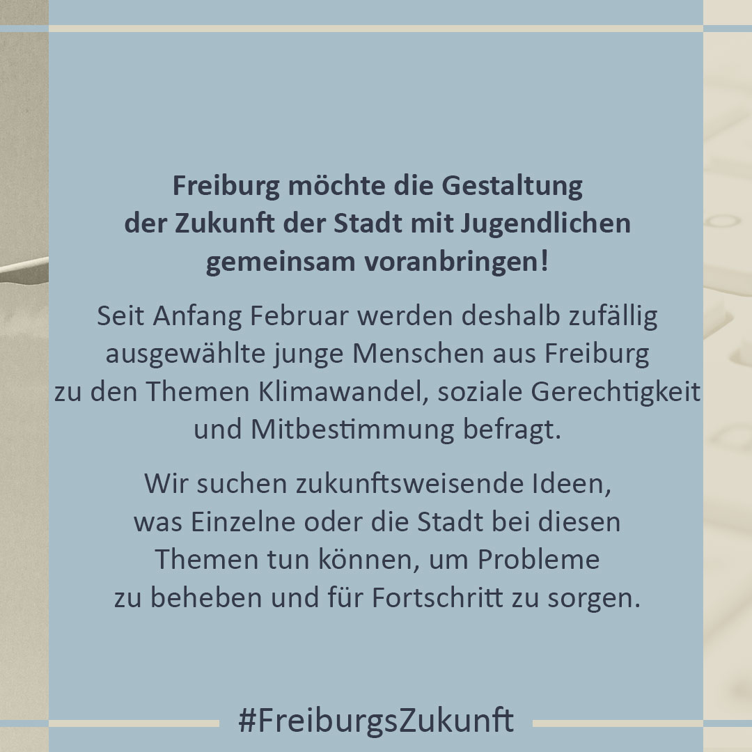 InstituteFields's tweet photo. #FreiburgsZukunft – Die Stadt Freiburg möchte die Gestaltung der Zukunft mit Jugendlichen gemeinsam voranbringen! 

Wir suchen Ideen junger Menschen aus Freiburg zu den Themen Klimawandel, soziale Gerechtigkeit und Mitbestimmung. https://t.co/j1LnEjtLUn