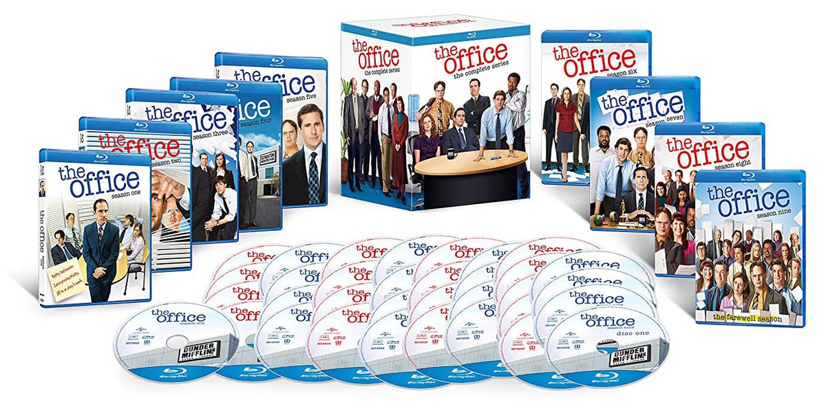 hdreport's tweet photo. The Office: The Complete Series on Blu-ray drops to $106 (List: $119) on Amazon https://t.co/IPrqZNGieN

#TheOffice #TVShows #Bluray #PaidLink https://t.co/qtconOkjOE