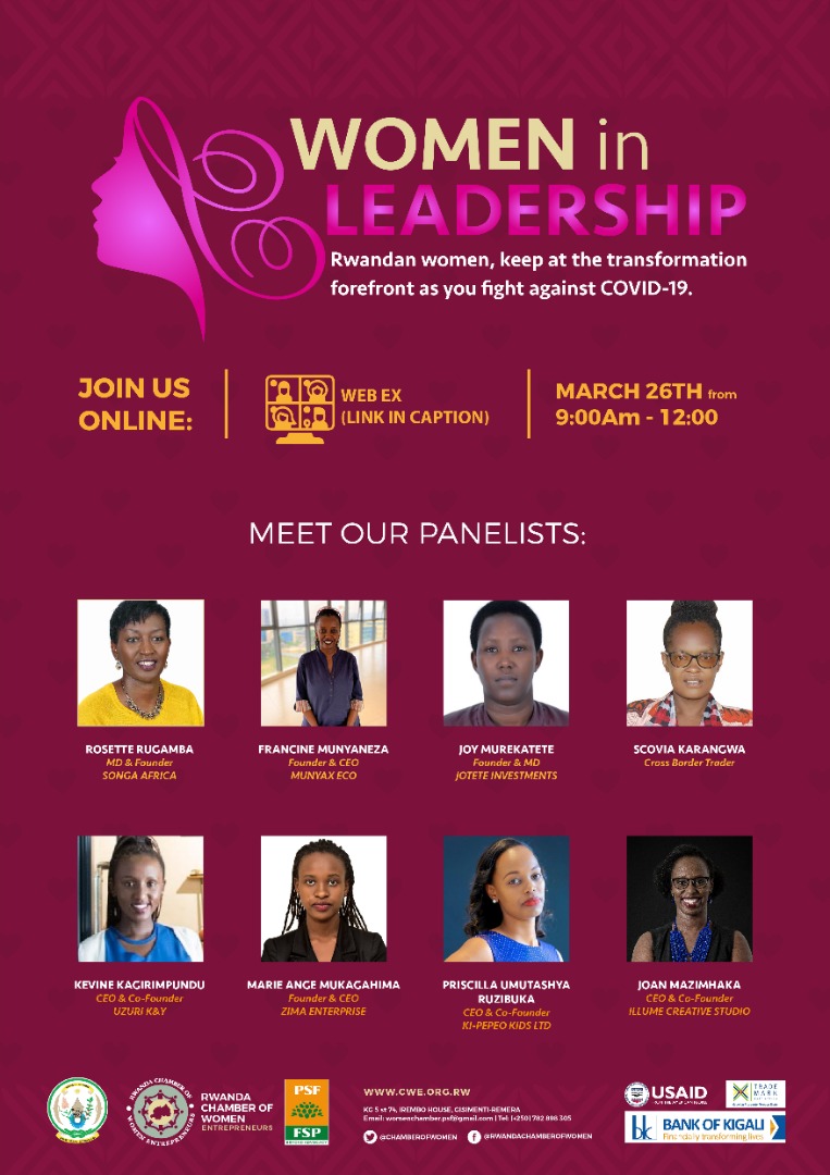 kagire's tweet photo. Such an impressive line up of women who have been there &amp; done it all. Be sure to join this conversation, which is in line with the #IWD2021 theme "“Women in leadership: Achieving an equal future in a #COVID19 world.”. If you are interested, DM for the link. #WomenInBusiness https://t.co/PMCTDLBHul