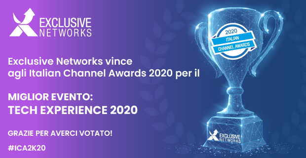 EXN_IT's tweet photo. La Tech Experience 2020 di @EXN_IT vince il premio ‘Miglior Evento’ agli Italian Channel Awards #ICA2K20!
Grazie a tutti per aver votato l’evento più #EXtraNormal del 2020!
Guarda il video: https://t.co/HAwYYuKjRE
#WeAreExclusive #NoTrustNoTransformation #TechExp2020 https://t.co/TAk9L4sHqP