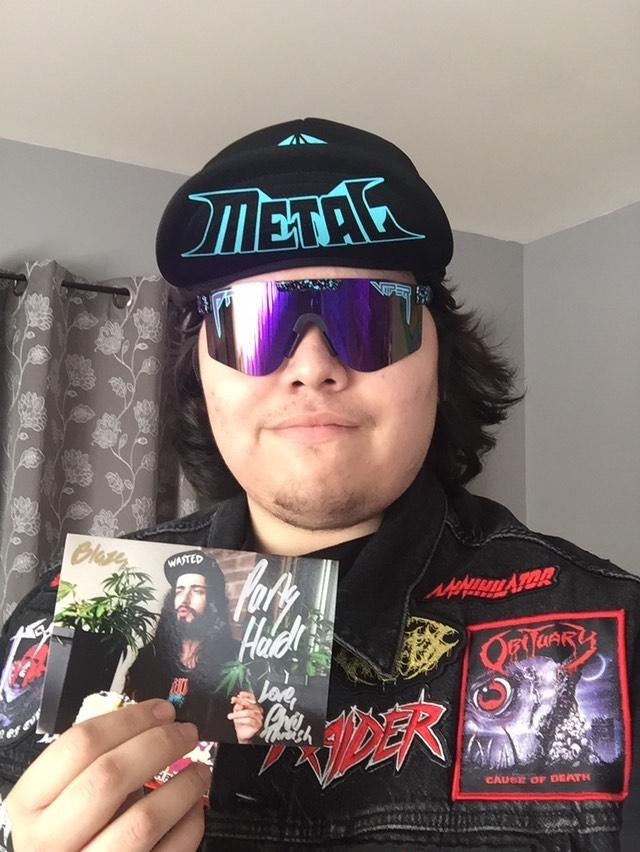 ThrashedShop's tweet photo. @flames_of_thrash LOOKING 🔥 WITH THAT FRESH LID COUPLED WITH THOSE @pit_viper shades❗😎
3️⃣ FUCK YEAH HATS REMAIN
9️⃣ MOSH HATS REMAIN
DON'T WAIT❗⏱
SHIPS WORLDWIDE! 🌐
#chrissthrash #thrashed #getthrashed #yeswecannabis #fuckyeahhat #moshhat #flipuphat #truckerhat #party https://t.co/PEl22EZDIz