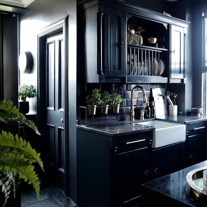 SpiralDirect's tweet photo. The perfect kitchen🌿 All black everything🖤
📷 raspberry_flavoured_windows
#SpiralDirect #gothic #gothichome #gothicinteriors #gothicdecor #gothickitchen https://t.co/8kZ0agrmCQ