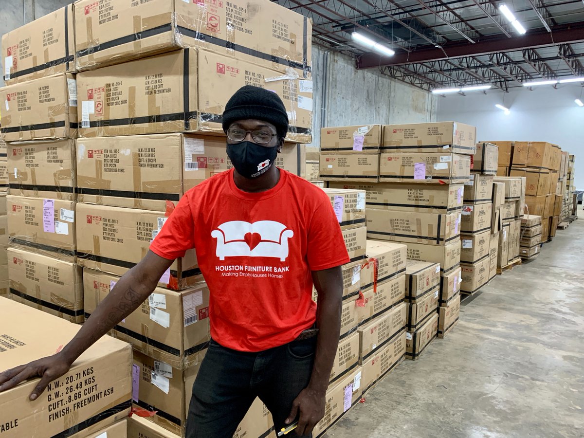furniturebank's tweet photo. #MakingEmptyHousesHomes with @AshleyHomeStore! Houston Furniture Bank is so excited to receive this furniture donation from our friends and supporters at #AshleyFurniture! There is no limit to what we can accomplish with partners like this πͺπͺπͺ! #TeamHouston #NoKidsOnTheFloor https://t.co/QWIHqLfx2n