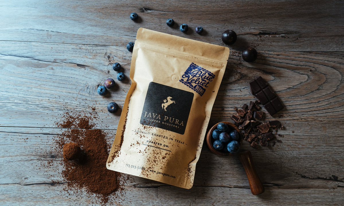 JavaPuraHouston's tweet photo. Last Week of Blue Velvet Blend! 😢 We hope you've enjoyed this blend as much as we have! As sad as we are to see it go, we are making room for new limited edition blends and Single Origin coffees, so stay tuned! https://t.co/h5wjvJr17U