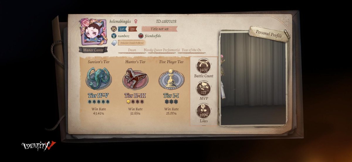 himik0w0's tweet photo. I'm playing Identity V. Fancy a game? https://t.co/NedtFf5818