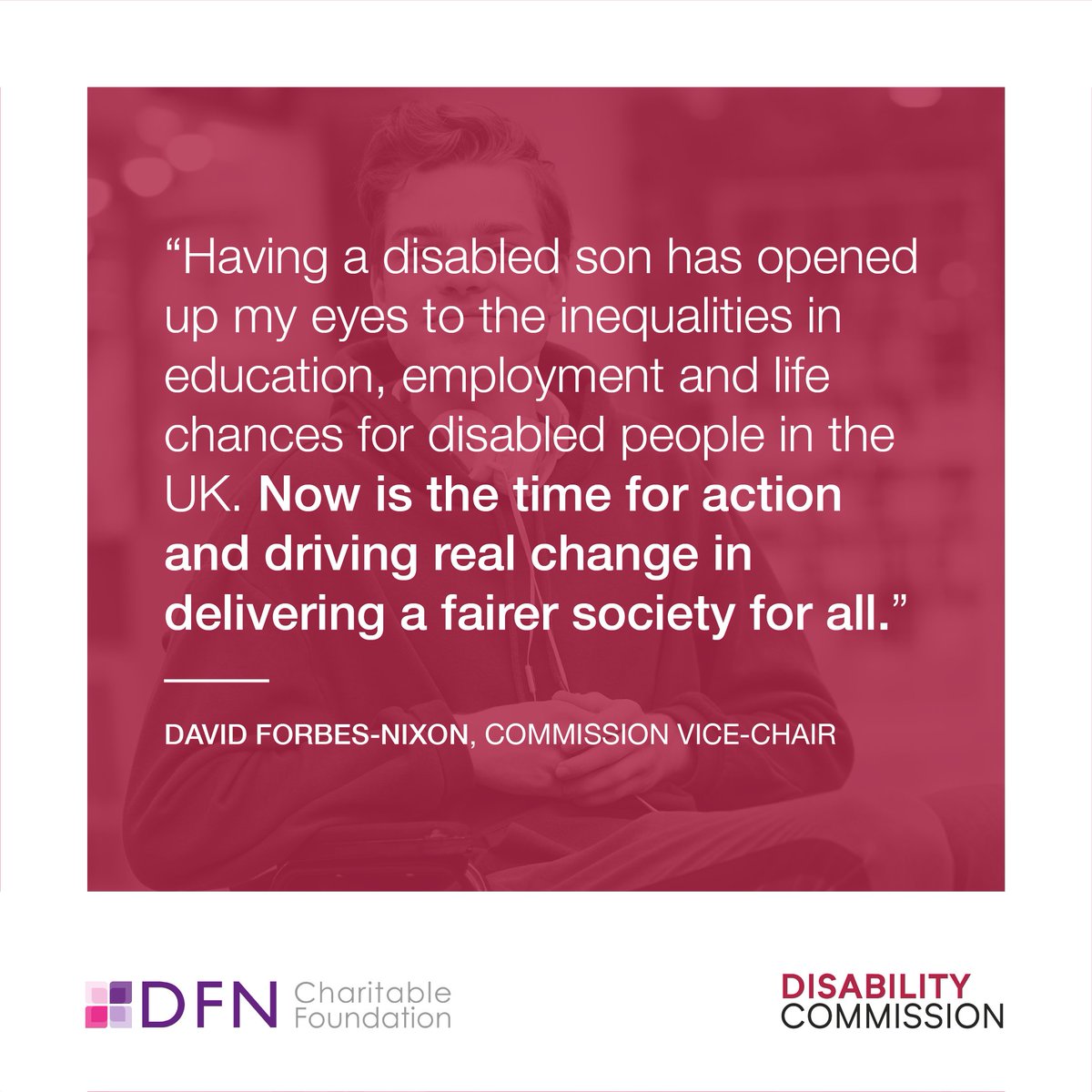 DFN Foundation (@dfnfoundation) on Twitter photo We are proud to have worked closely with Lord Shinkwin and <a href="/csjthinktank/">The Centre for Social Justice</a> to develop the #DisabilityCommission's ground breaking āNow Is The Timeā report, which illustrates key ways to reduce the inequalities faced by disabled people. Read now. centreforsocialjustice.org.uk/library/now-is⦠We are proud to have worked closely with Lord Shinkwin and <a href="/csjthinktank/">The Centre for Social Justice</a> to develop the #DisabilityCommission's ground breaking āNow Is The Timeā report, which illustrates key ways to reduce the inequalities faced by disabled people. Read now. centreforsocialjustice.org.uk/library/now-isā¦