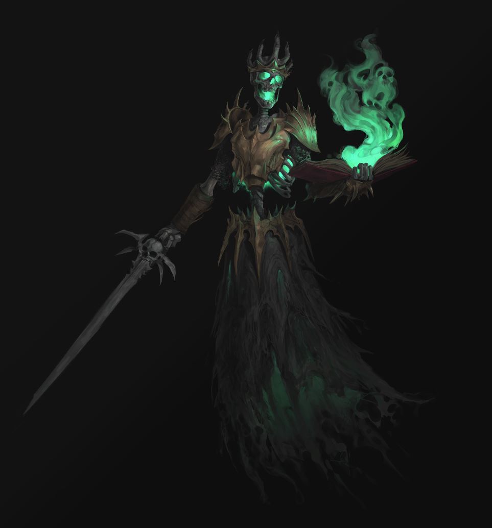 jonelliottart's tweet photo. Lich WIP! https://t.co/TtiZk9GMvz