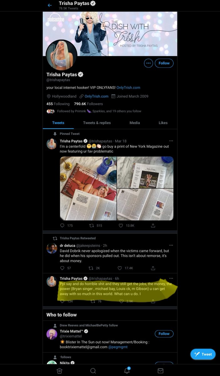 LumpShade's tweet photo. @trishapaytas @trishapaytas

PLEASE TAKE A HUMBLE STEP BACK, IF EVEN FOR A DAY

LET THIS BE ABOUT THE VICTIMS
NOT ABOUT YOU

YOU PLAYED A BIG PART IN HELPING THEM COME FORWARD 

PLEASE GIVE THEM RESPECT SO THEY CAN PROCESS &amp; DECIDE HOW THEY FEEL ABOUT DAVID'S VIDEO
WITHOUT ANY INFLUENCE https://t.co/B2hPoz4T9i