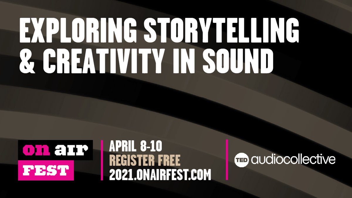TED News (@tednews) on Twitter photo TED Audio Collective is a Program Partner of <a href="/onairfest/">On Air Fest</a> 2021! Enjoy a live taping of Design Matters with <a href="/debbiemillman/">debbie millman</a>, plus a special preview of the brand new show from <a href="/MonaChalabi/">Mona Chalabi</a>, Lost Birds. Check it out live April 8-10. 2021.onairfest.com #TEDPods TED Audio Collective is a Program Partner of <a href="/onairfest/">On Air Fest</a> 2021! Enjoy a live taping of Design Matters with <a href="/debbiemillman/">debbie millman</a>, plus a special preview of the brand new show from <a href="/MonaChalabi/">Mona Chalabi</a>, Lost Birds. Check it out live April 8-10. 2021.onairfest.com #TEDPods