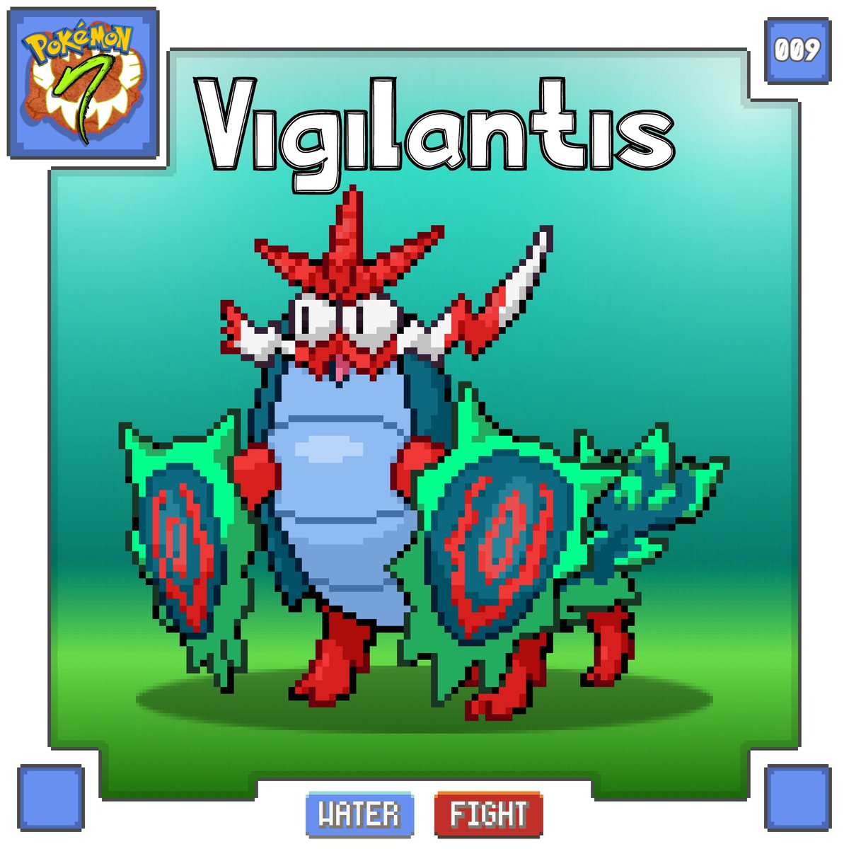 PokemonNatura's tweet photo. 009 - VIGILANTIS

Una potencia con el corazón de un héroe y la fuerza de un océano. Vigilantis siempre vendrá a ayudar a los necesitados, pase lo que pase.

Diseño: @NegaMadness https://t.co/14inr81Ow3