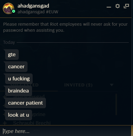 Huzk3y's tweet photo. @RiotSupportDACH könnte man sich vielleicht mal angucken :) https://t.co/u5a7jL0AJR