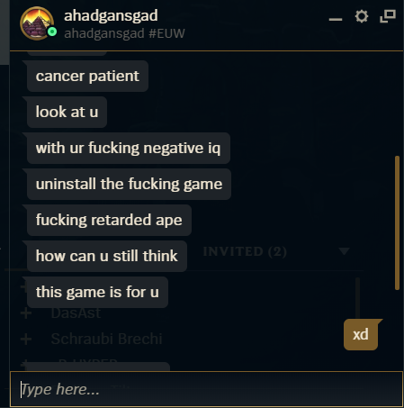 Huzk3y's tweet photo. @RiotSupportDACH könnte man sich vielleicht mal angucken :) https://t.co/u5a7jL0AJR