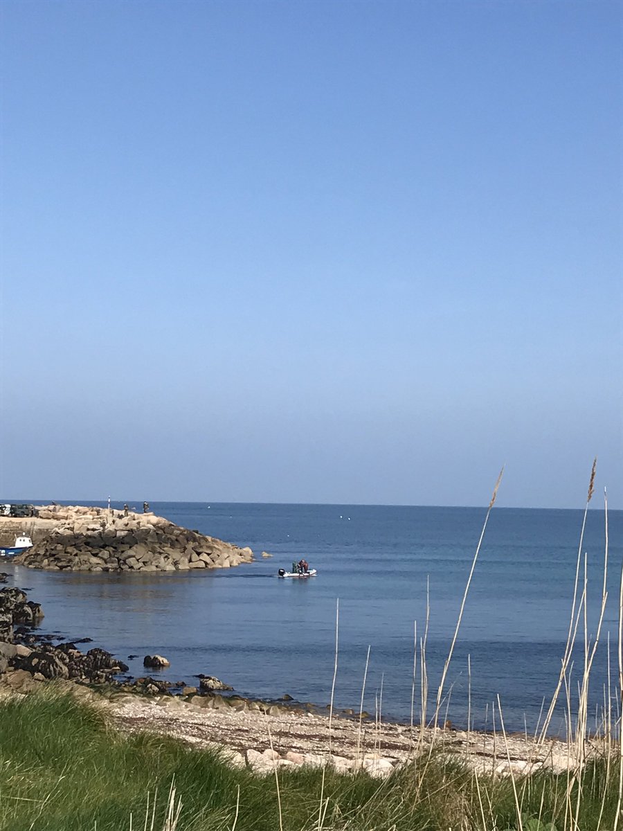 Divers on their way out