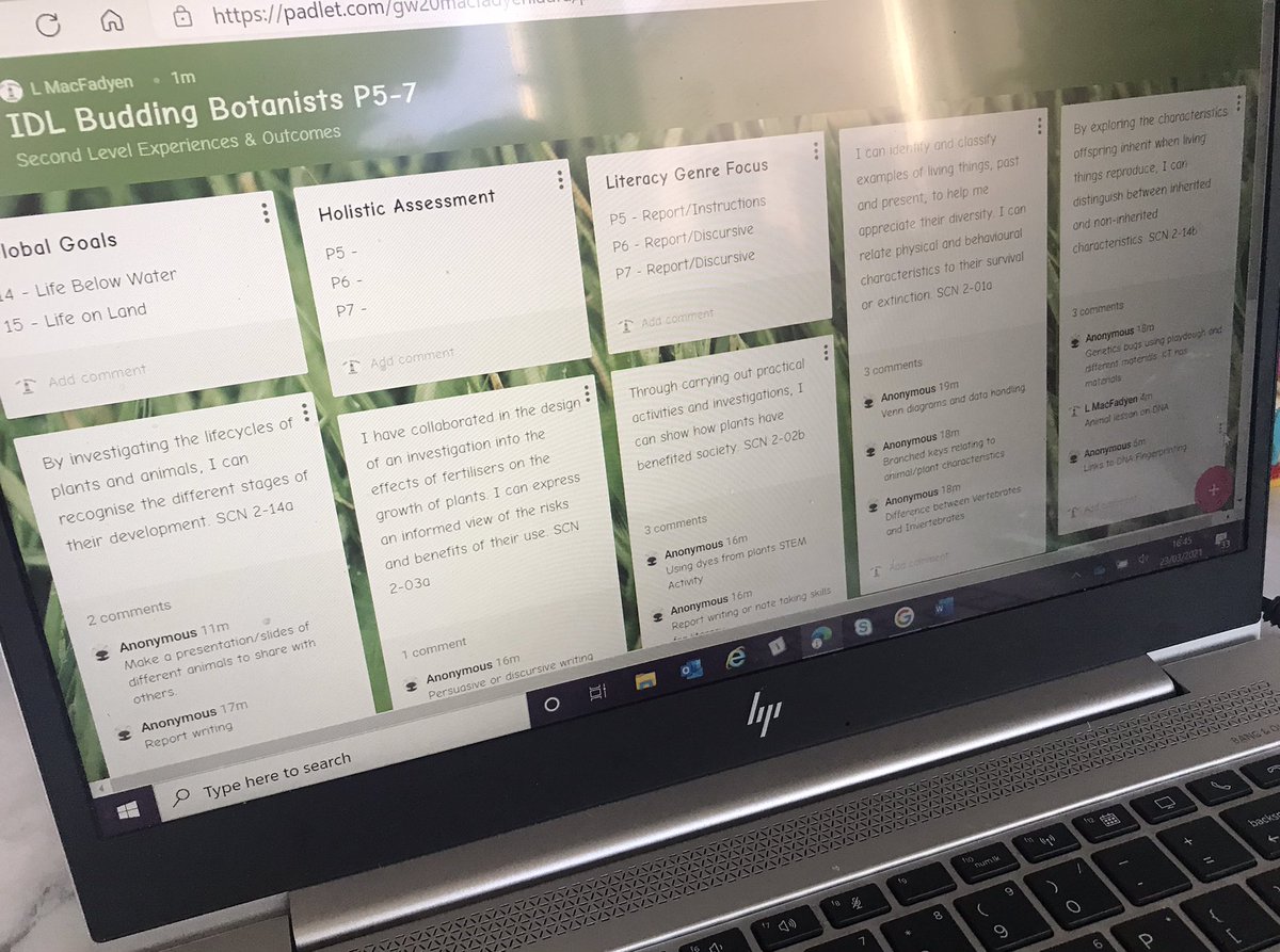 miss_macfadyen's tweet photo. IDL planning @padlet for next term. Fingers crossed for some sun ☀️ #buddingbotanists https://t.co/aRgri1mNh8