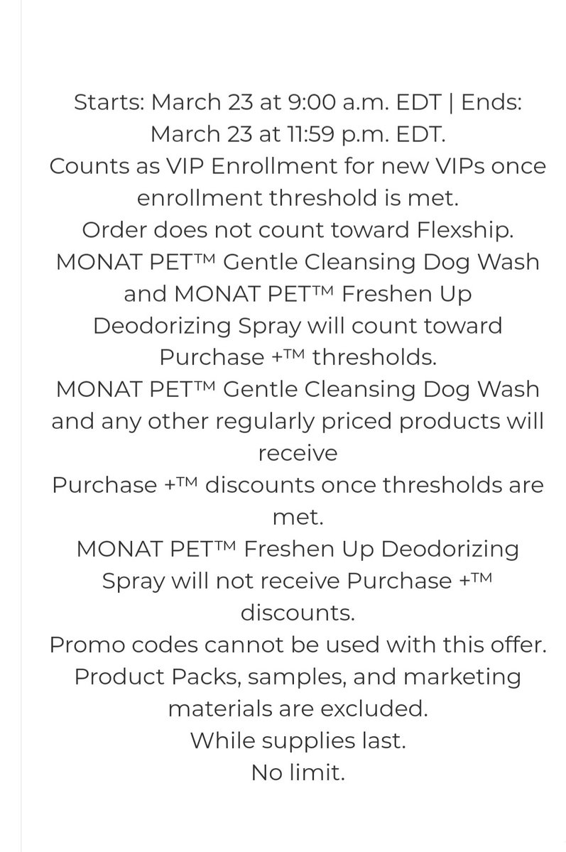 PRISLANDGIRLNY's tweet photo. Celebrate National Puppy❤Day with a tail-wagging🐕 BOGO!
TODAY ONLY!!!
Buy #MONATPET™ Gentle Cleansing Dog Wash and add MONAT PET™ Freshen Up Deodorizing Spray for FREE!(SAVE💰!!! SRP $22)
Available in the USA
❤Brand NEW packaging!❤
📦FREE SHIPPING!📦
While Supplies Last! https://t.co/AFiyBOuayJ
