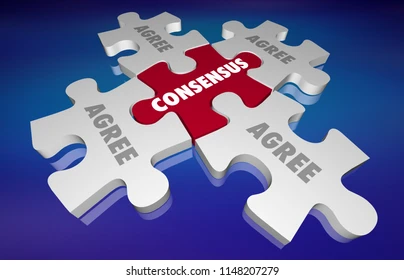 En_Collocations's tweet photo. 1-consensus [con·sen·sus || kən'sensəs]
کِن‌سِن‌سِس
اتفاق اراء،اجتماع ،توافق عام ،رضايت وموافقت عمومى ،وفاق ،اجماع
consensus
▶  noun 
Example:
    A-There was #consensus among delegates about what is right or wrong about this law: #AGREEMENT, 
#oxford_dictionary https://t.co/Y7GRPZzXSX