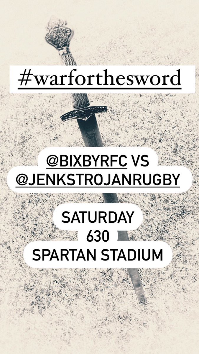 BixbyRFC's tweet photo. This Saturday .... big one... https://t.co/JmcbsqSdUu