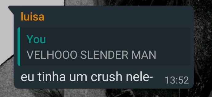 ENBYD3NKI's tweet photo. ela tinha crush no SLENDER https://t.co/jKBR94lFVQ
