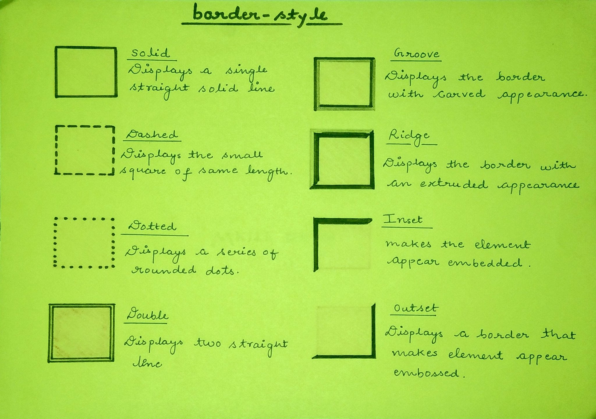 Pratham on Twitter: "border: 2px solid black; You can style border in 8 different ways https://t.co/RCAs9tcITg" / Twitter Pratham on Twitter: "border: 2px solid black; You can style border in 8 different ways https://t.co/RCAs9tcITg" / Twitter