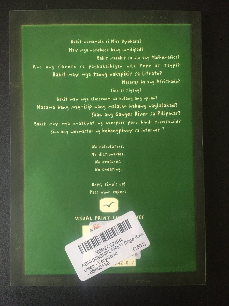 geekyDC's tweet photo. May mahahanap din palang libro ni Bob Ong sa US. Biling National pa. https://t.co/GH142OCA7V