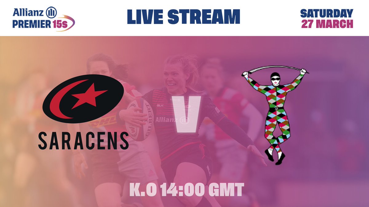 ThePWR's tweet photo. No introduction needed...

@SaracensWomen v @HarlequinsWomen  

LIVE this Saturday at 14:00 GMT 🔥

YouTube: https://t.co/e9QrUPEMuN
Facebook: https://t.co/JYuU1P9B5w
Twitter: https://t.co/28EEfBwn0r
+ on https://t.co/CWGtvVVSnp 

#Premier15s https://t.co/q1aZHeRsq4