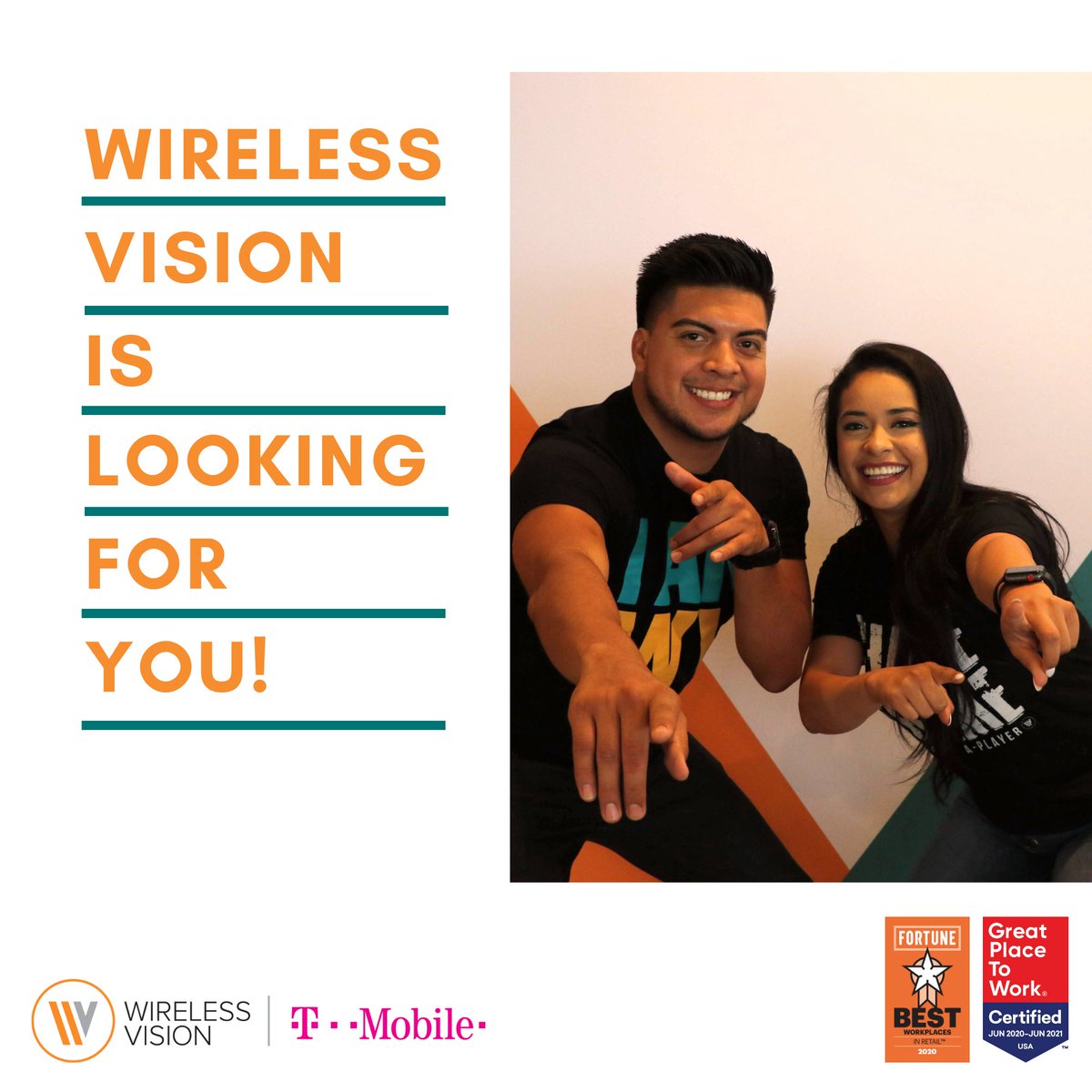 WirelessVision's tweet photo. New Job, Who Dis?! 😎  WV is excited to announce more growth and development for many roles!   Check our all of our job openings at https://t.co/rlzuY7kZYu https://t.co/aAB6gXZiou