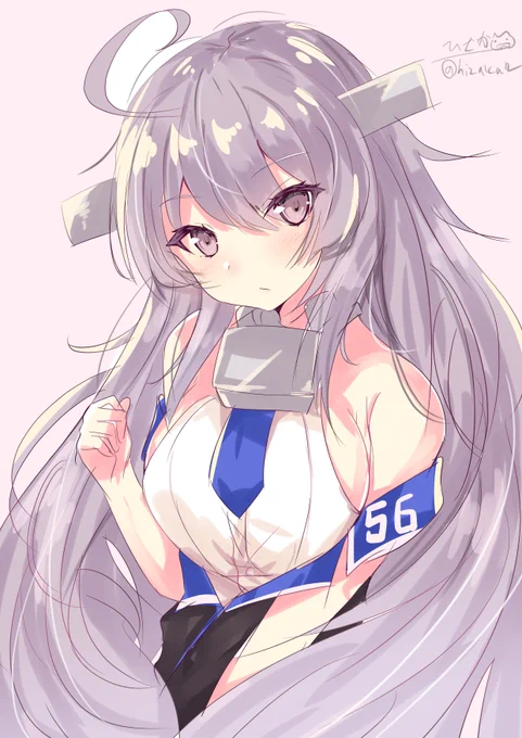 髪がもふもふなワシントン
#艦これ版深夜の真剣お絵描き60分一本勝負 
#艦これ版真剣お絵描き60分一本勝負_20210323 
